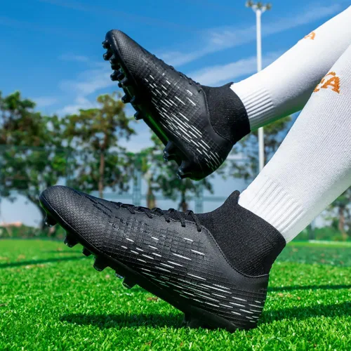 Vista 8 de Tacos de fútbol para hombre, ligeros, de alto rendimiento, para interiores y exteriores, para césped profesional, para entrenamiento de picos