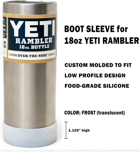 Vista 2 de Funda de silicona para botas de perfil bajo para botellas y tazas Yeti Rambler