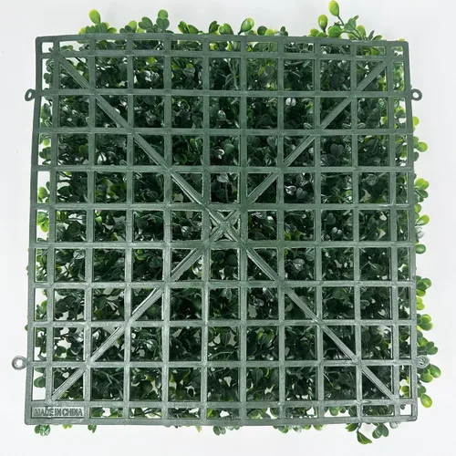 Vista 3 de Sunnyglade 12 piezas de paneles de madera artificiales de 10 x 10 pulgadas, planta de seto tipo arbusto, pantalla de privacidad con protección