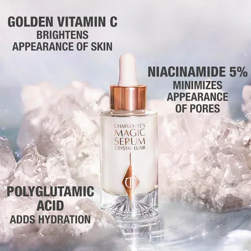 Vista 9 de Charlotte Tilbury Magic Serum Crystal Elixir - Skincare Set Essential - Firming Peptide Serum for Face & Neck - Perfect for Gifting & Makeup Pairings