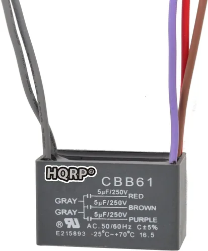 Vista 20 de HQRP Condensador de ventilador de techo CBB61 1uf+2uf de 3 cables listado UL