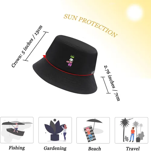 Vista 210 de ZLYC Gorra de pescador bordada de moda unisex para hombres y mujeres