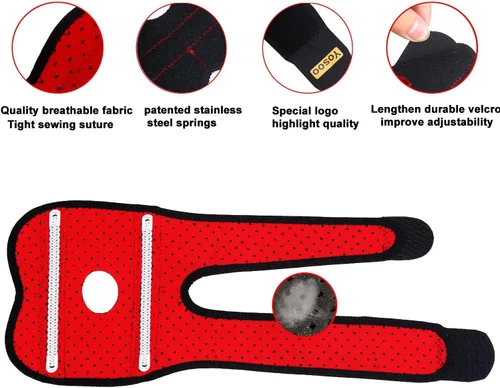 Vista 4 de Yosoo - Correa ajustable de neopreno para tenis, golfistas, codera, brazo