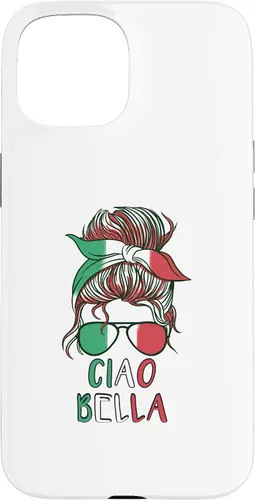 Vista 6 de Ciao Bella Italian Woman with Sunglasses Flag Italy Colors Case for iPhone 17