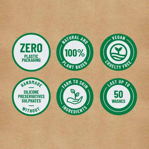 Vista 4 de Nature's Apothecary Barra de champú Lemongrass – totalmente natural, hecha a mano en Estados Unidos – Respetuoso con el medio ambiente, vegano – Sin