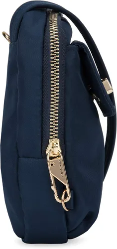 Vista 10 de Travelon Bolsa cruzada para teléfono antirrobo para mujer, Zafiro, talla única , Travelon Bolso bandolera antirrobo para teléfono