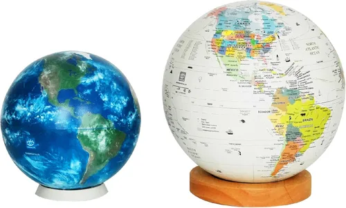Vista 7 de Hobonichi Globe - Globo interactivo AR de 7.9 pulgadas, fabricado en Japón con aplicación interactiva gratuita