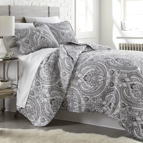 Vista 102 de Southshore Fine Living, Inc. Juego de edredón individual XL, colcha de microfibra acolchada, juego de edredón individual con funda de almohada, ropa