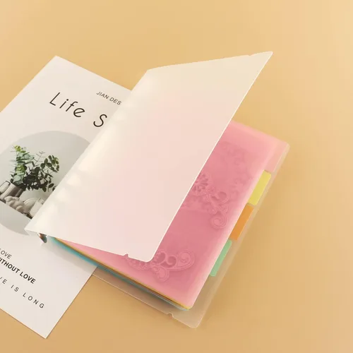 Vista 4 de BAOFALI 10PCS A5 Size Dividers for 6 Ring Binder,with Reinforced Edge and 10 Tabs,Paper Index Divider Category Page Tab Indexing Cards Die and Stamp