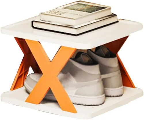 Vista 10 de Organizador de almacenamiento de zapatos de varias capas, zapatero estrecho y vertical, pequeño soporte vertical para zapatos, organizador