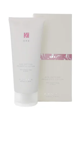 Vista 2 de Zents Set de loción probiótica y aceite corporal de cachemira que desafía la edad (fragancia mineral) Loción hidratante con ácido hialurónico