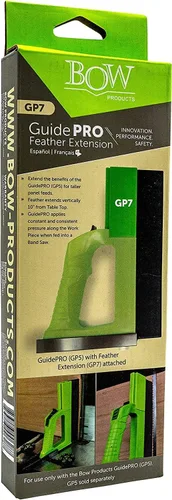 Vista 8 de BOW Products Kit de extensión de plumas GP7 - Añade 4 pulgadas a la tabla de plumas GuidePRO GP5 para recorte vertical o guía de sierra de cinta