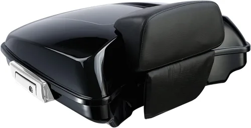 Vista 2 de Paquete de maquinilla de afeitar de 5.5 pulgadas y estante de montaje negro para Harley Tour Pack Pak Touring 97-08 Road King Road Glide Street