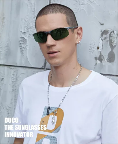 Vista 75 de Duco - Gafas de sol deportivas polarizadas para hombre con protección UV 8177s