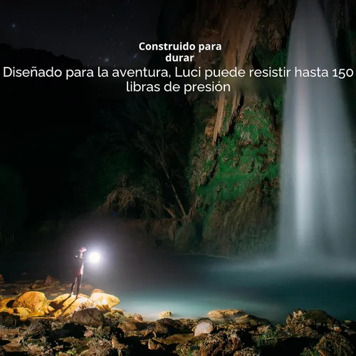 Vista 3 de BioLite Luci Original – Linterna solar inflable para acampar, transparente