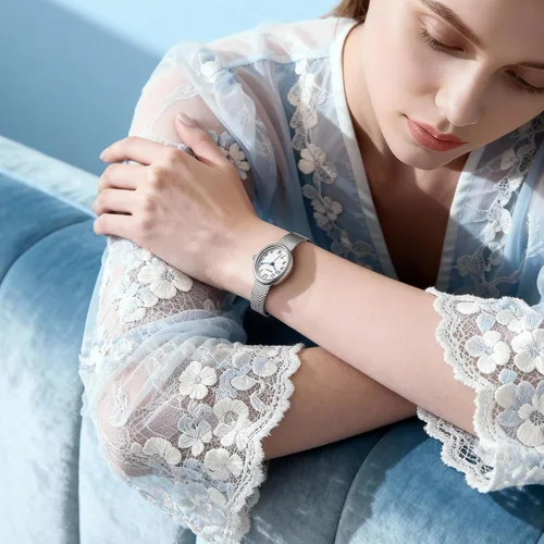 Vista 6 de BERNY Relojes dorados vintage para mujer, reloj de pulsera delicado para mujer