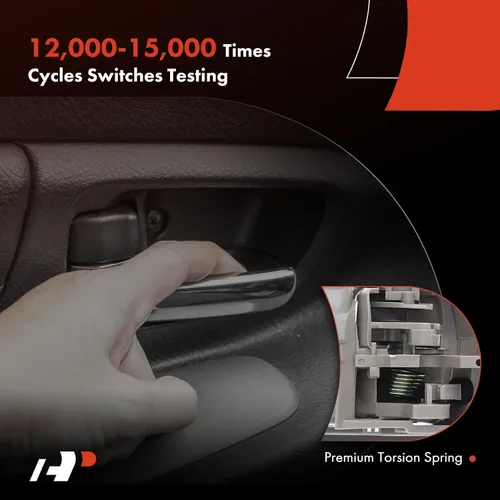 Vista 5 de A-Premium Manijas interiores interiores para puertas compatibles con Toyota Camry 2002 2003 2004 2005 2006, color beige, juego de 2 piezas, parte