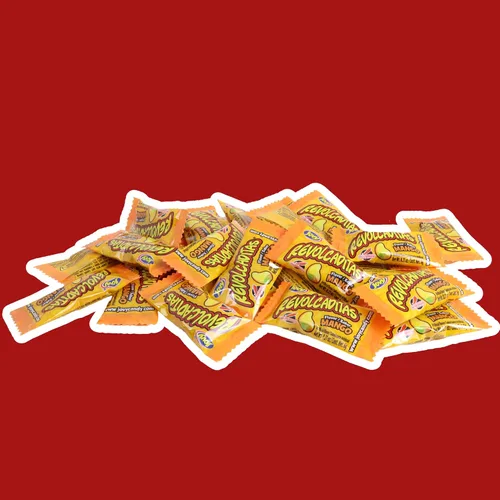 Vista 6 de Needzo Spicy Mexican Candy, caramelos duros con sabor a mango con chile en polvo, dulces envueltos individualmente, 6 onzas (paquete de 2)