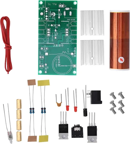Vista 3 de ViaGasaFamido Módulo de bobina Tesla Altavoz de plasma Soporta Función de Arco Desmontado, Mini Kit Electrónico DIY Herramienta para Productos
