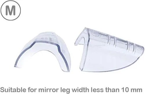 Vista 2 de Korty 3/6/10 pares de protectores laterales para lentes, flexibles, se deslizan en los laterales, para lentes de seguridad, se adaptan a lentes