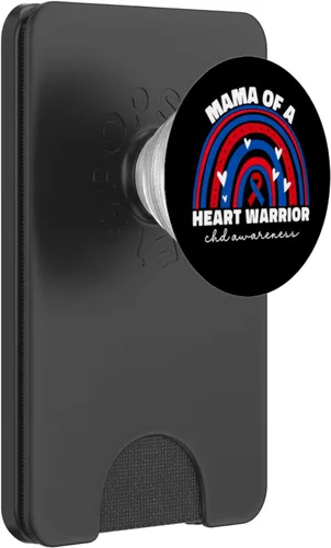 Vista 8 de Mama of a Warrior CHD Congenital Heart Defects Awareness Mama PopSockets intercambiables PopGrip