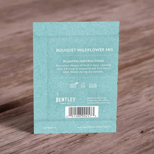 Vista 6 de BENTLEY SEED CO. Oh Baby Seed Packets Regalos de baby shower para invitados 25 paquetes de semillas de flores silvestres Prellenados Mezcla