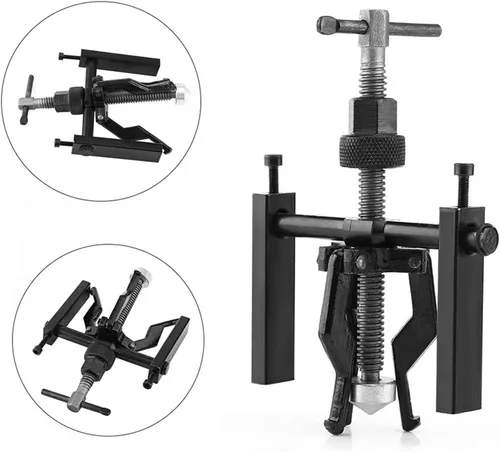 Vista 5 de Extractor de cojinetes de engranajes de salud, Extractor de rodamientos de rueda, Extractor de rodamientos de 3 mandíbulas, Kit de herramientas