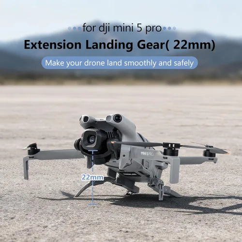 Vista 2 de STARTRC Tren de aterrizaje para DJI Mini 5 Pro Accesorios, Plegable Extendido Liberación Rápida Drone Protector para DJI Mini 5 Pro Fly More Combo