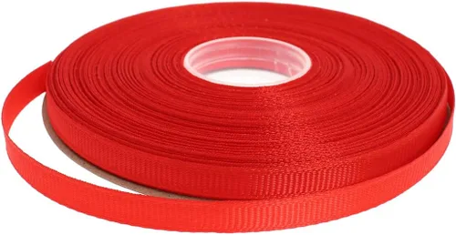 Vista 50 de Cinta de grogrén sólido de 25 yardas cada rollo, borde tejido 100% poliéster (1 pulgada, beige)