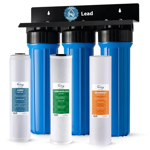 Vista 11 de iSpring Sistema de filtro de agua antiincrustante para toda la casa con filtros de agua de sedimentos, polifosfatos y bloques de carbono