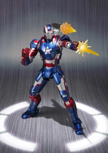 Vista 5 de TAMASHII NATIONS Bandai S.H. Figuarts Iron Patriot Iron Man 3 Figura de acción
