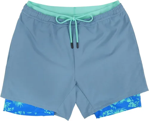 Vista 6 de LRD Pantalones cortos de entrenamiento para hombre con forro de compresión de 5 pulgadas de entrepierna
