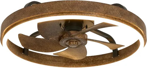 Vista 9 de Ventilador de techo de 20 pulgadas de perfil bajo con LED regulable