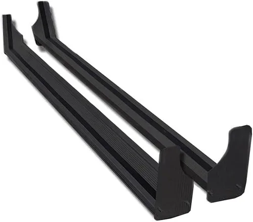 Vista 3 de Black Horse - Estribos comerciales de aluminio compatibles con 97-14 Express/savana 1500-2500-3500 92-15 Ford E/Econoline-RUN102SS