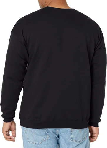 Vista 2 de Hanes EcoSmart - Sudadera de vellón sin botones para hombre, mezcla de algodón, con cuello redondo, paquete de1o2unidades