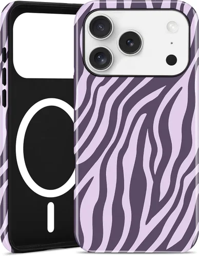 Vista 58 de Jusy Funda magnética Zebra para iPhone XR, color negro