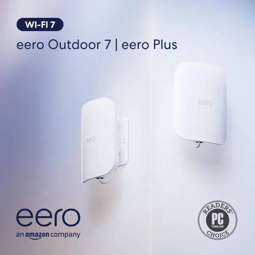 Vista 9 de Router wifi de malla Amazon eero Outdoor 7 con un mes gratis de eero Plus (con renovación automática), resistente a la intemperie