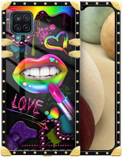 Vista 194 de Funda compatible con Samsung Galaxy A03S 4G, TPU suave de lujo y parte trasera de policarbonato duro para niñas y mujeres, funda protectora a prueba