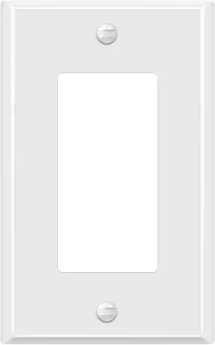 Vista 14 de ENERLITES Placa decorativa de pared metálica para interruptor o tomacorriente, acero inoxidable 201, tapa de tomacorriente, resistente a