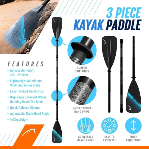 Vista 5 de Bluefin Scout - Kayak inflable para 1 persona, alternativa inflable de canoa