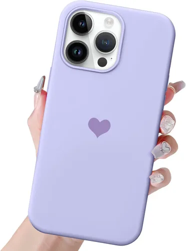 Vista 12 de Funda de silicona para iPhone 14 Pro Max para mujeres y niñas, con forro de microfibra suave antiarañazos, funda protectora para iPhone 14 Pro Max