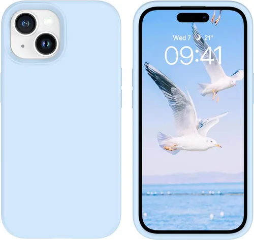Vista 76 de GUAGUA Funda compatible con iPhone 17 Pro Max de 6.9 pulgadas, silicona líquida, goma de gel suave, delgada, forro de microfibra delgada