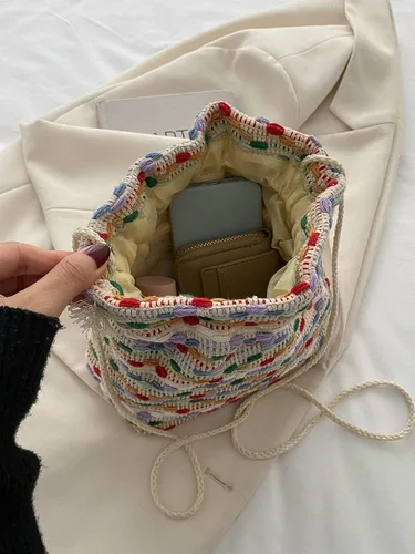 Vista 3 de Verdusa Bolso bandolera con cordón para mujer