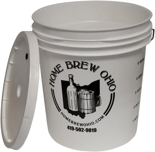 Vista 5 de Home Brew Ohio Cubo de fermentación de 7.9 galones con tapa con ojales