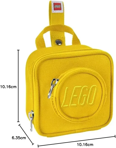 Vista 8 de LEGO Mini mochila de ladrillo para niños, Verde, Lego Mini mochila Brick