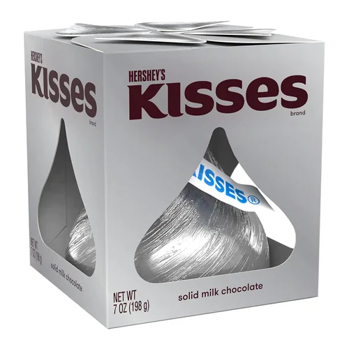 Vista 4 de HERSHEY'S KISSES - Dulces de chocolate con leche, regalo, cajas de 7 onzas (6 unidades)
