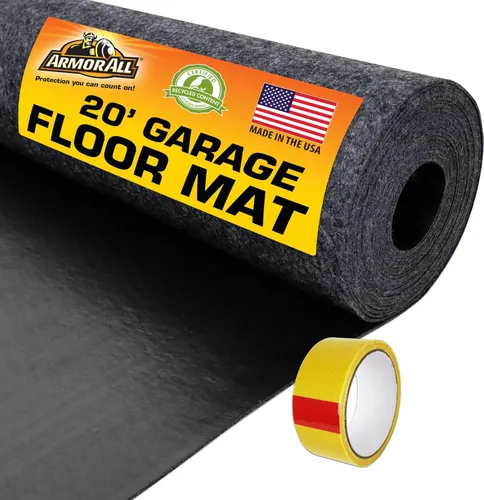 Vista 12 de Armor All tapete original de garaje para vehículos pequeños 8' 4" x 7' 4" incluye cinta de doble cara protege las superficies absorbente impermeable