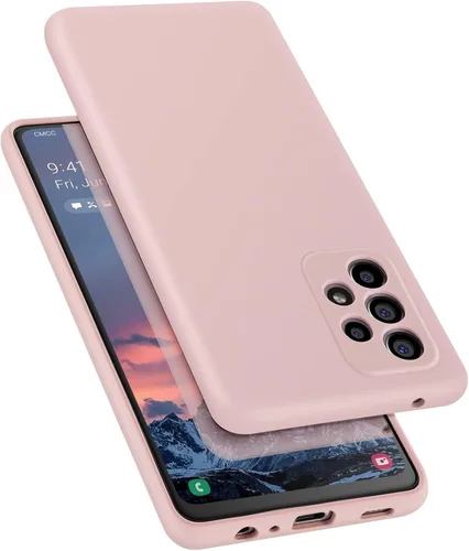 Vista 7 de Funda diseñada para Galaxy A52 5G / A52s 5G, silicona líquida de goma a prueba de golpes, forro de tela de microfibra suave, compatible con Galaxy