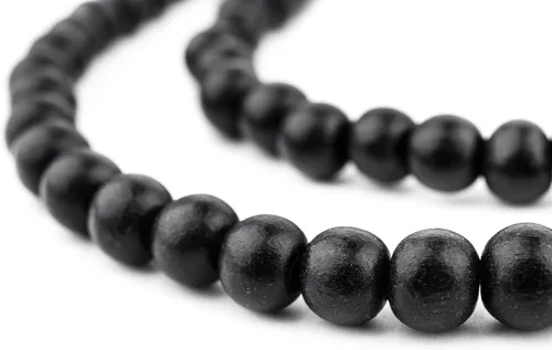Vista 134 de TheBeadChest: cuentas de madera redondas naturales de 0.315 pulgadas, cuentas de madera sueltas espaciadoras para fabricar joyas, 4 tamaños