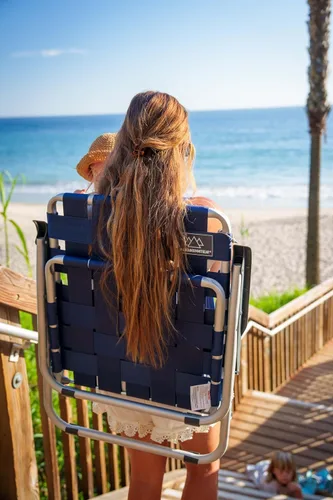 Vista 8 de MOUNTAIN SUMMIT GEAR Caddis Sports - Silla de playa de malla baja con correas de mochila, asiento ligero portátil para aventuras al aire libre, días